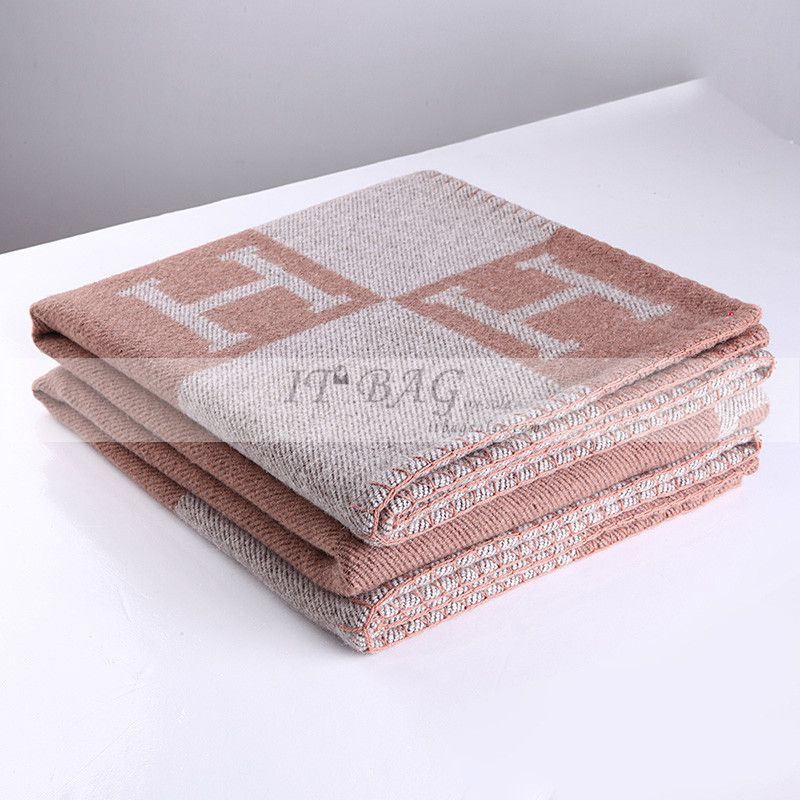 Hermes Blanket Light Brown